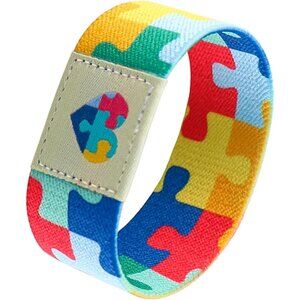 Meaningful Autism Awareness Wristband - Colorful 7.48 Inch Elastic Accessory